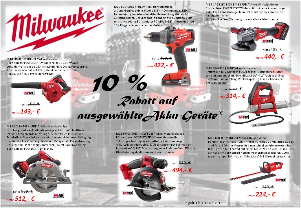 Milwaukee - Nothing but HEAVY DUTY